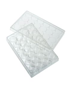 24 Well Tissue Culture Plate with Lid, Individual, Sterile