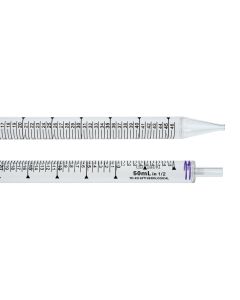 50mL Pipet, Individually Wrapped, Paper/Plastic, Bag, Sterile
