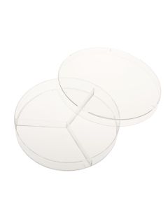 100mm x 15mm Petri Dish, 3 Compartments, Sterile