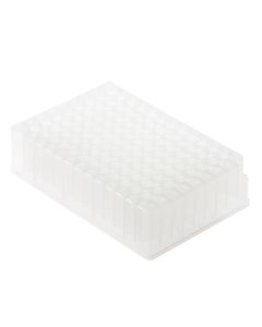 96 Deep Well Storage Plate, 1.0mL, PP, Round Well, V-Bottom, Sterile