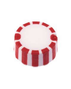 CAP ONLY, Screw Top Micro Tube Cap, Grip Cap With Integrated O-Ring, Red, Non-sterile