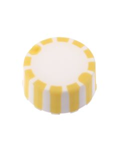 CAP ONLY, Screw Top Micro Tube Cap, Grip Cap With Integrated O-Ring, Yellow, Non-sterile