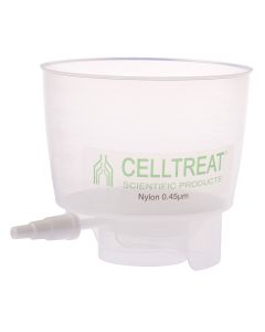 500mL Polypropylene Bottle Top Filter, Nylon Filter Material, 0.45μm, 90mm, Non-sterile