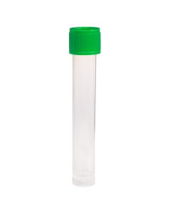 12mL Transport Tube, Green Cap - Bag, Sterile