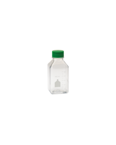 500mL Media Bottle, Square, PET, Individually Wrapped, Sterile