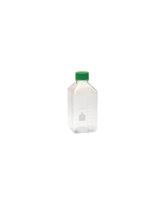 1000mL Media Bottle, Square, PET, Individually Wrapped, Sterile