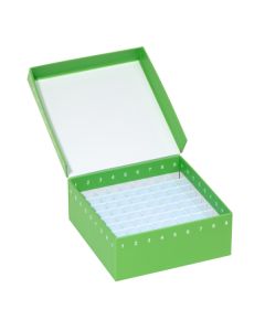 Storage Box, 81 Place, Hinged Cardboard with Polypropylene Insert, Green